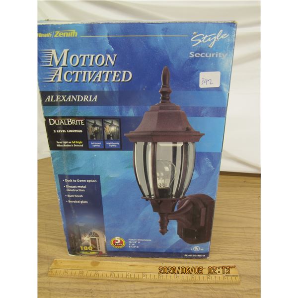 Motion Activated Exterior Light Fixture Never Installed