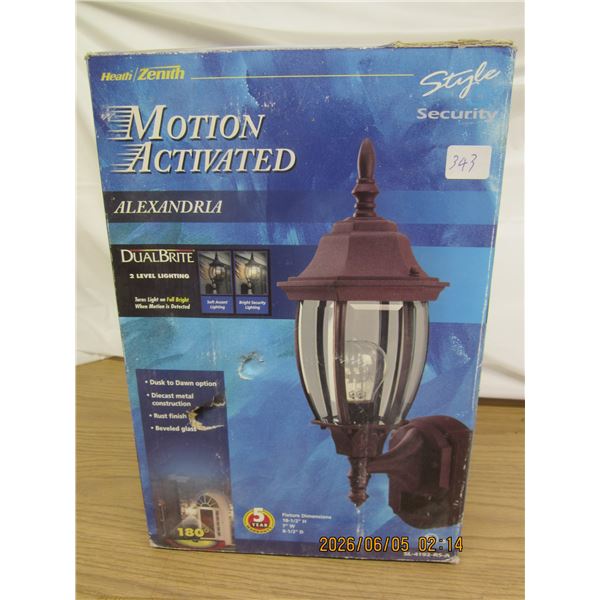 Motion Activated Exterior Light Fixture Never Installed
