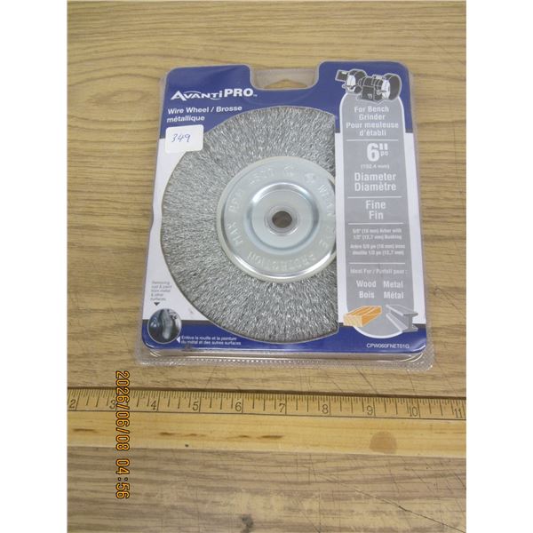 New Wire Wheel For a Bench Grinder
