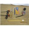 Image 1 : Lot of Hand Tools Anti Freeze Tester, Clamps , Protractor