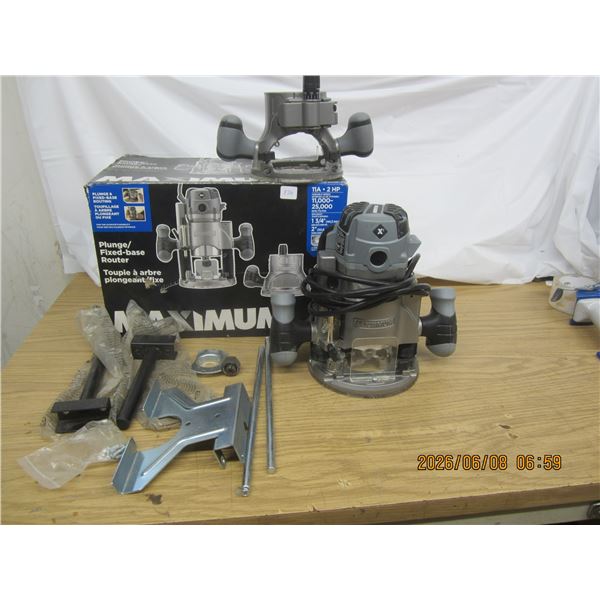 Maximum Plunge Router  Kit Tested and Working Well