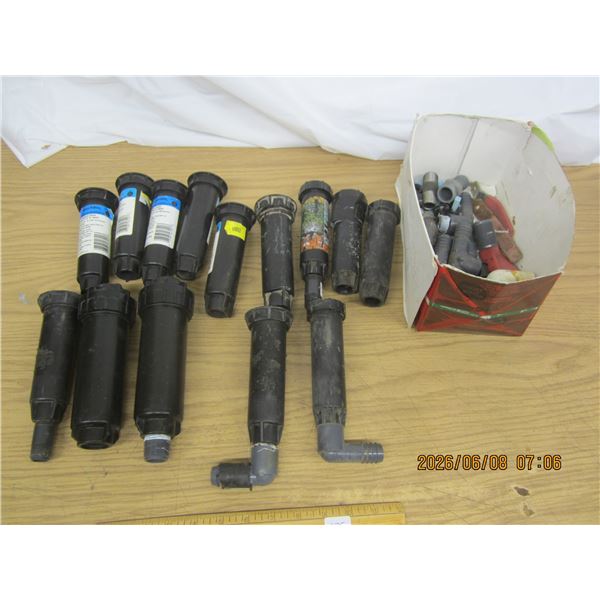 Underground Sprinkler Heads and Parts some New some Used