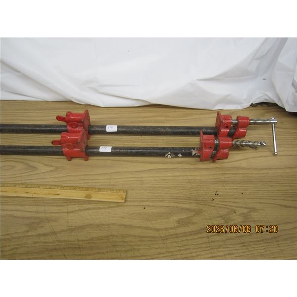 2 Bar Clamps 3 Feet Long