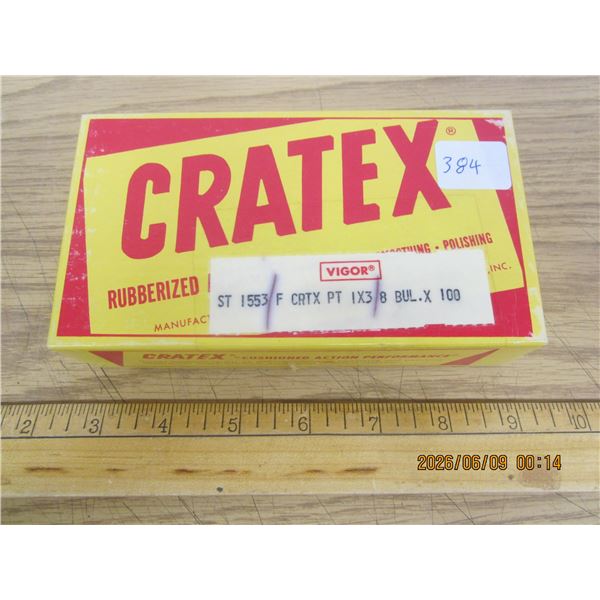 Box of 100 Cratex Rubberized Polishing Abrasive Items