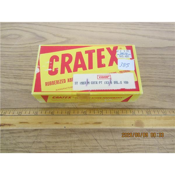 Box of 100 Cratex  Rubberized Polishing Abrasive Items