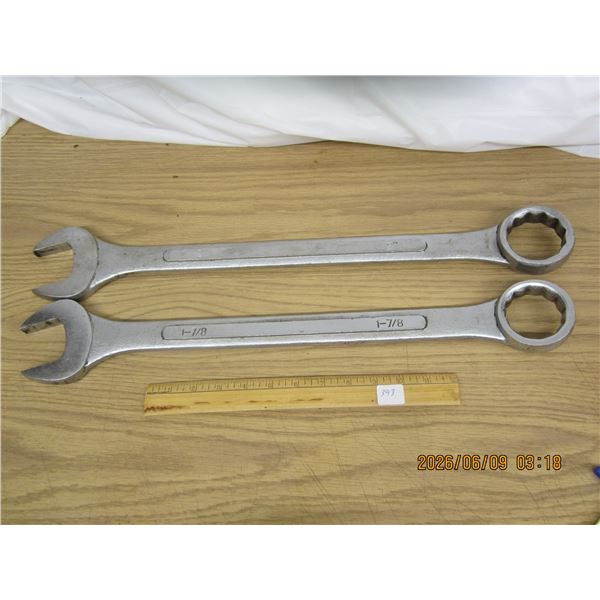 2 Large Wrenches 2 inch and1 7/8