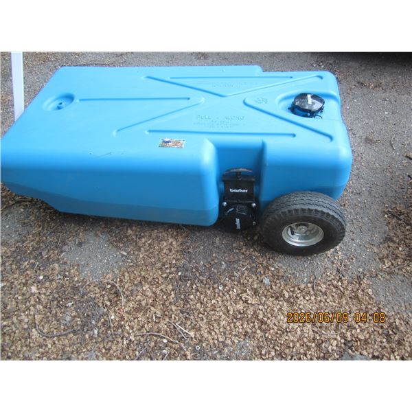 Barker 42 Gallon 4 Wheeled Tote Tank with Accessories for RV Water