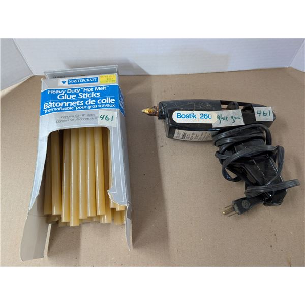 461: BOSTIK 260 Glue Gun and Glue Sticks.
