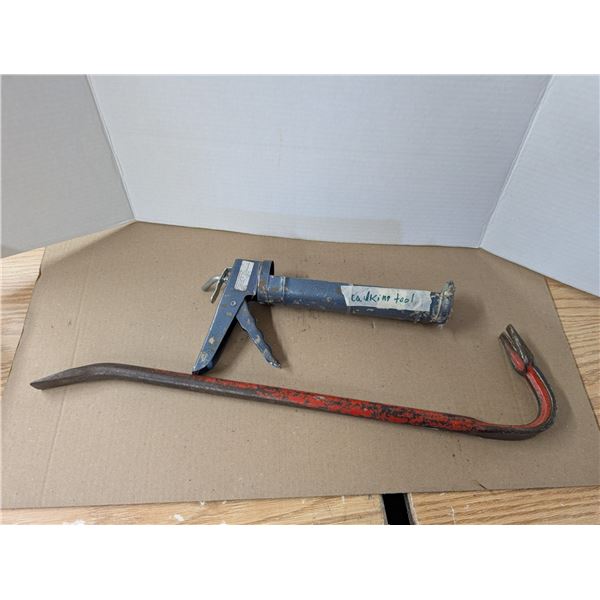 464: One Crow Bar and one Caulking Tool.