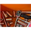 Image 6 : 467: Tool Box with Socket Set plus an Imperial and Metric Measuring Tape + B&D CarLite.