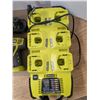Image 2 : 471: RYOBI Products:  Multiple Battery Charger, Battery & Drill.