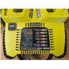 Image 3 : 471: RYOBI Products:  Multiple Battery Charger, Battery & Drill.