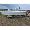 Image 2 : Fiberglass boat with trailer- motor not running