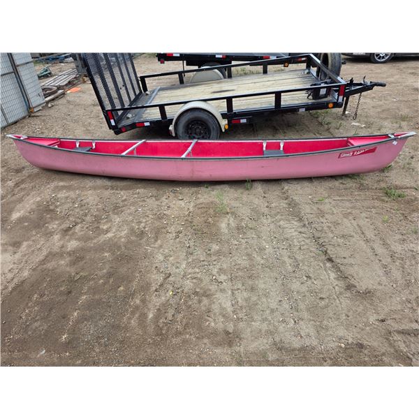Coleman fiberglass 17' canoe
