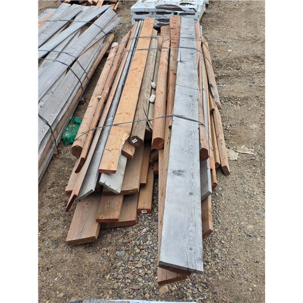 Pallet of lumber- 2" by 4" and 2" by 6" boards- 14'- 16'