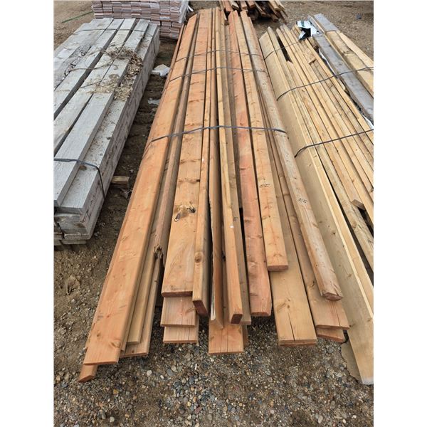 Pallet of assorted lumber- 2" by 4" and 2" by 6"- 12'- 16' Length