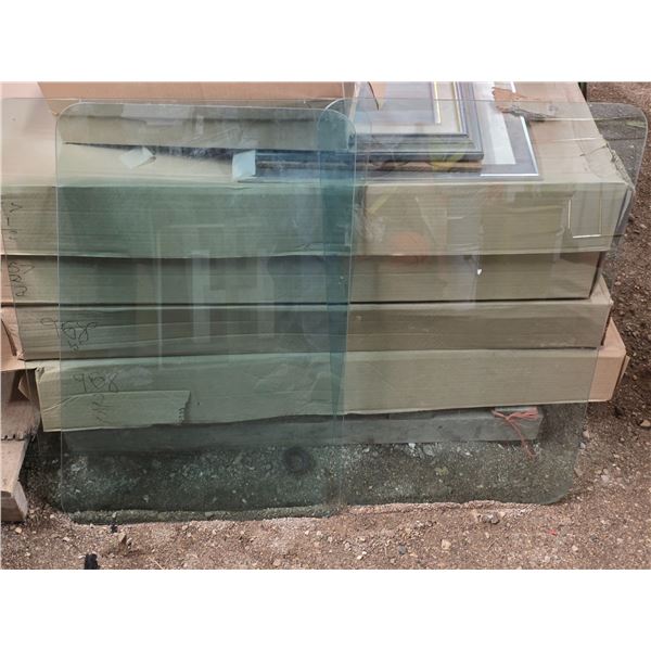 Colored glass panes- x3 - 26" by 36"