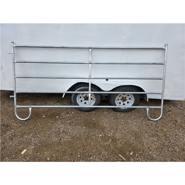Galvanized fence gate- 9' 8" by 5ft