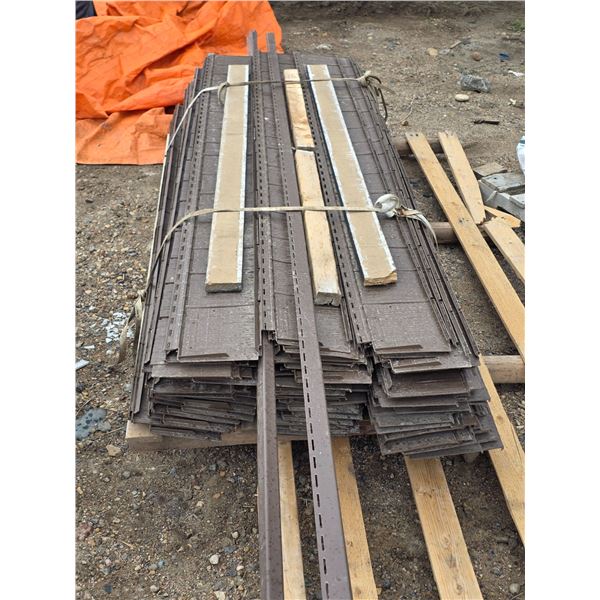 Pallet of assorted plastic roughsawn shake- 8' pieces