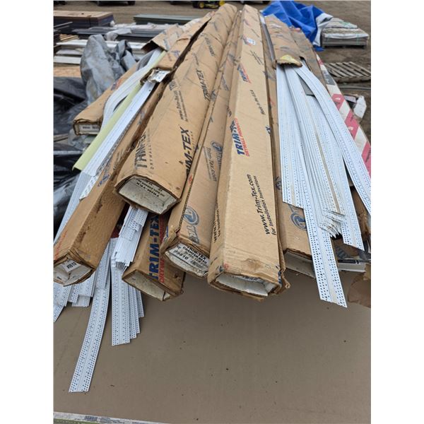Pallet of corner head trim and various trim- approx 10ft length