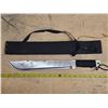 Image 1 : Machete with cord handle grip- 18"L