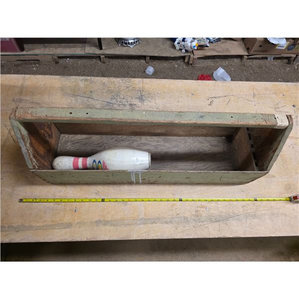 Tool box with bowling pin