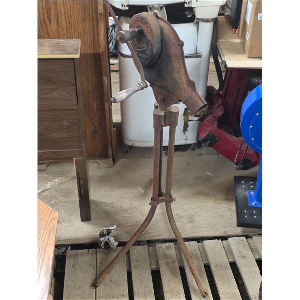 Antique blower and forge