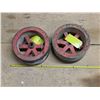 Image 1 : 2 flat belt pullies