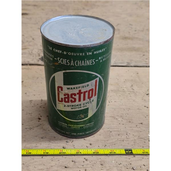 Castrol oil can- full
