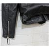 Image 4 : Black Leather MotorCycle Jacket Size 40