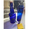 Image 2 : Blue Glass Vase and Bottle