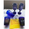 Image 3 : Blue Glass Shot Glasses