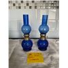 Image 1 : Mini Blue Glass Oil Lamps