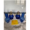 Image 3 : Mini Blue Glass Oil Lamps