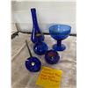 Image 2 : Assorted Blue Glass w. Glass Flower