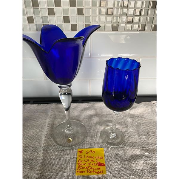 Tall Wine Glass and Tulip base From Portugal