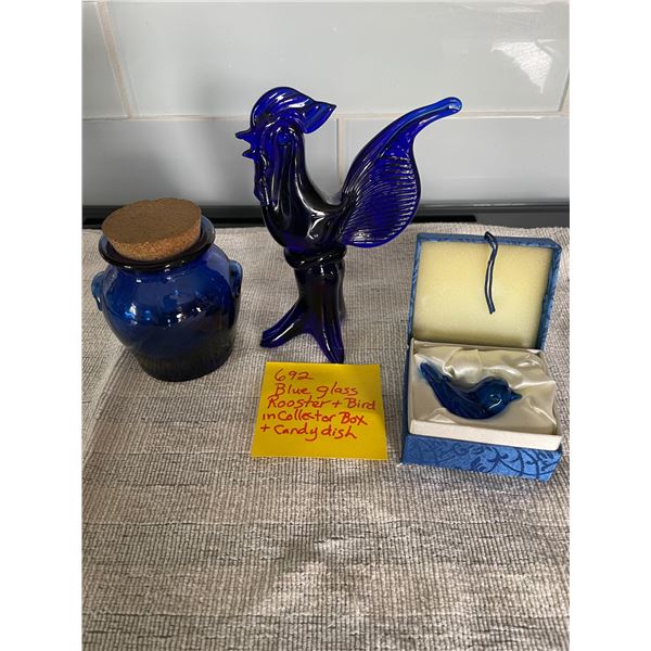 Vintage Medicine Container, Rooster, and Birdie Box in Box