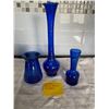 Image 1 : Blue Glass Vases
