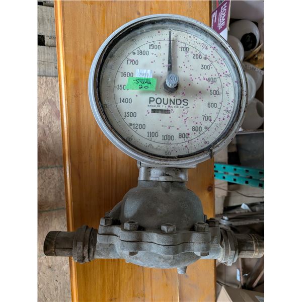 Fuel Gauge Off a Fuel Truck 19x12
