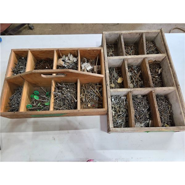 2 trays of nails
