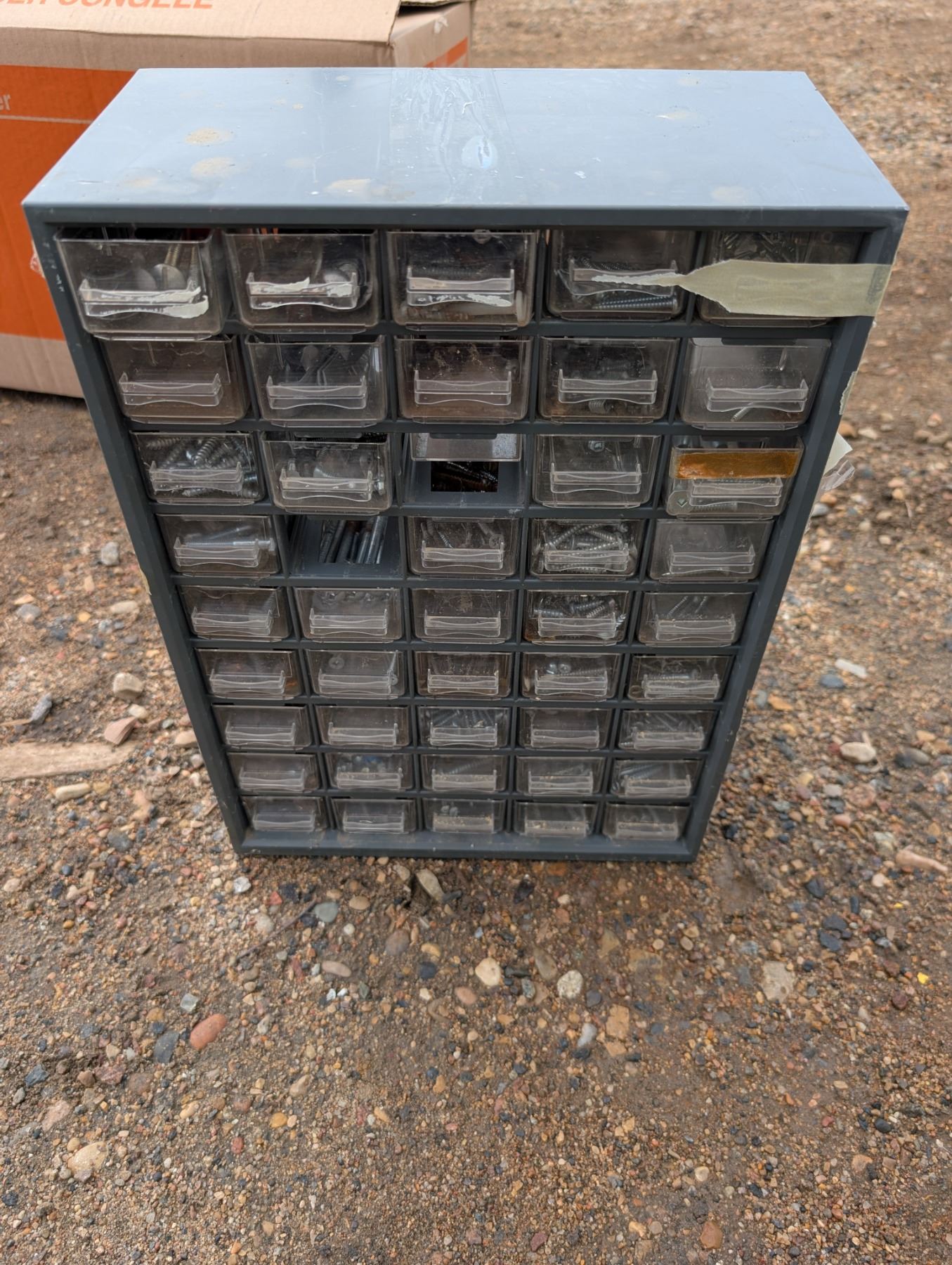 17x12x6.5 Hardware Storage Compartment Stand w/ Misc. Hardware ...