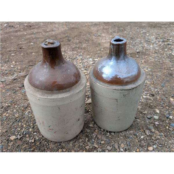 (2) Vintage Pickling Crocks