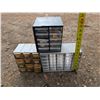 Image 2 : (3) Smaller Hardware Storage Compartment Stand w/ Misc. Hardware