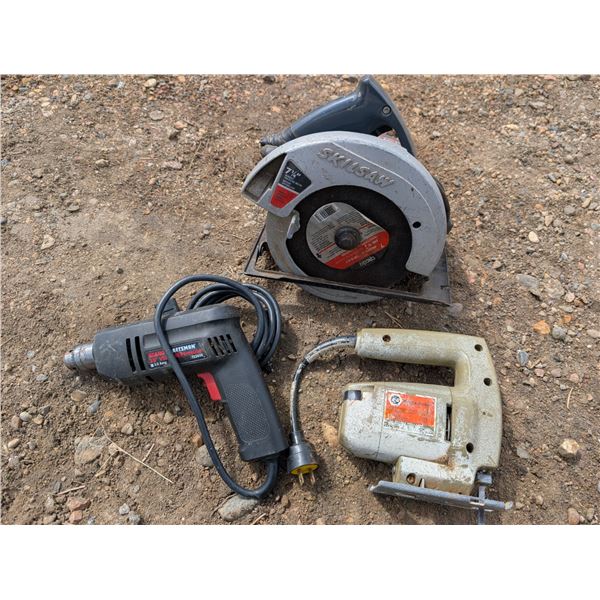 Non Tested Jig Saw, Skill Saw, and Drill