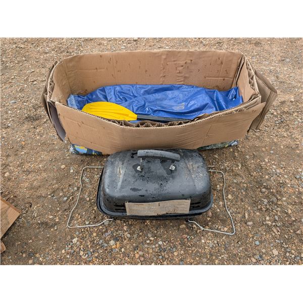 Pro Pane Portable Stove Top and Inflatable Raft W/ Paddle