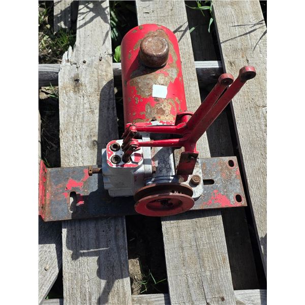 Red Hydraulic pump