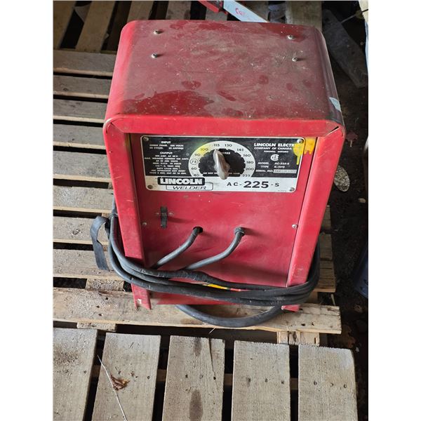 Lincoln arc welder- 225 amp- untested