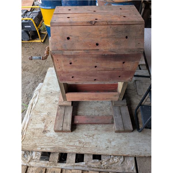 Homemade Wood Hand Crank Decomposer Possibly