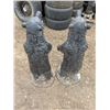 Image 3 : (2) Bear Statue Décor Stands