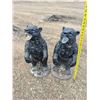 Image 4 : (2) Bear Statue Décor Stands